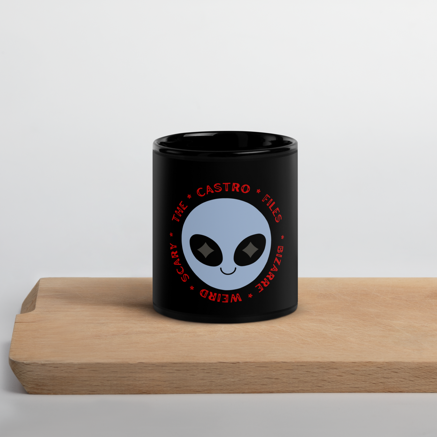 Castro Files Black Glossy Mug