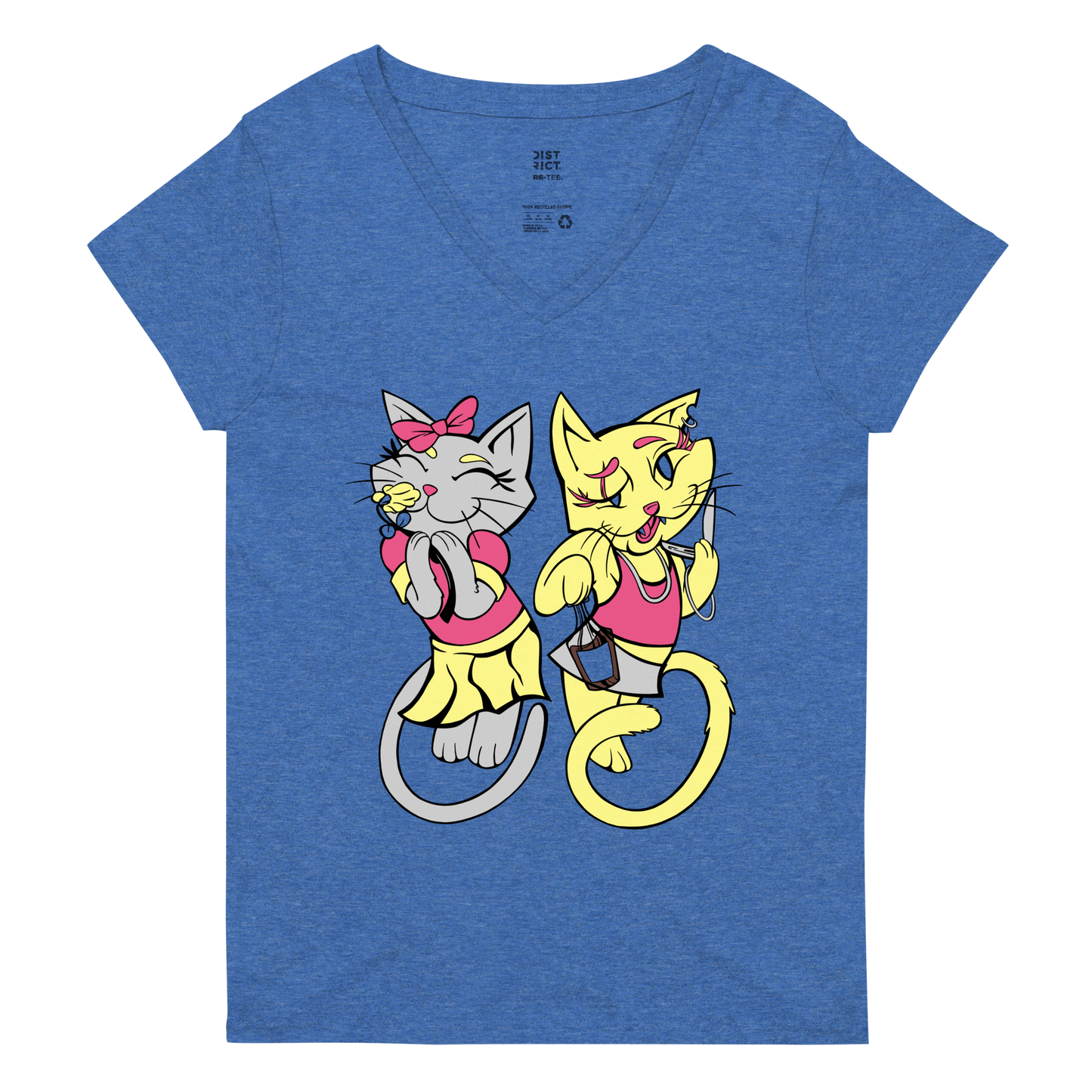 Whiskey Kittens Women’s v-neck tee