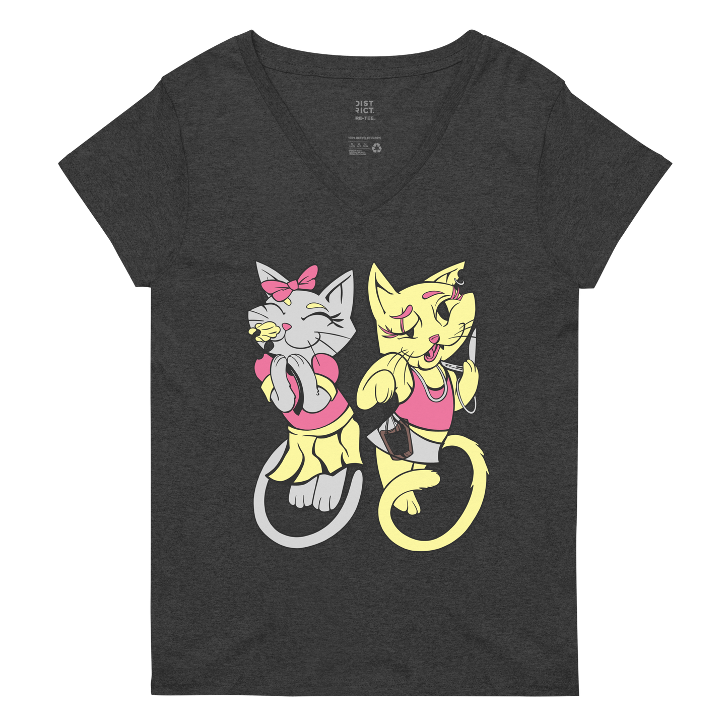 Whiskey Kittens Women’s v-neck tee