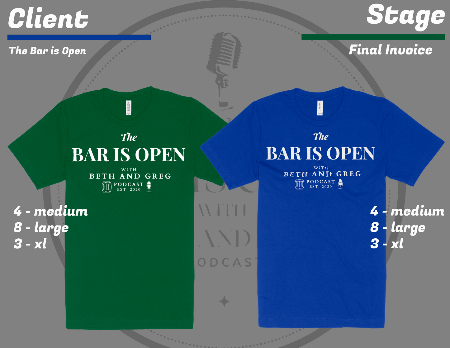 The Bar is Open T Shirts - Feb 2023