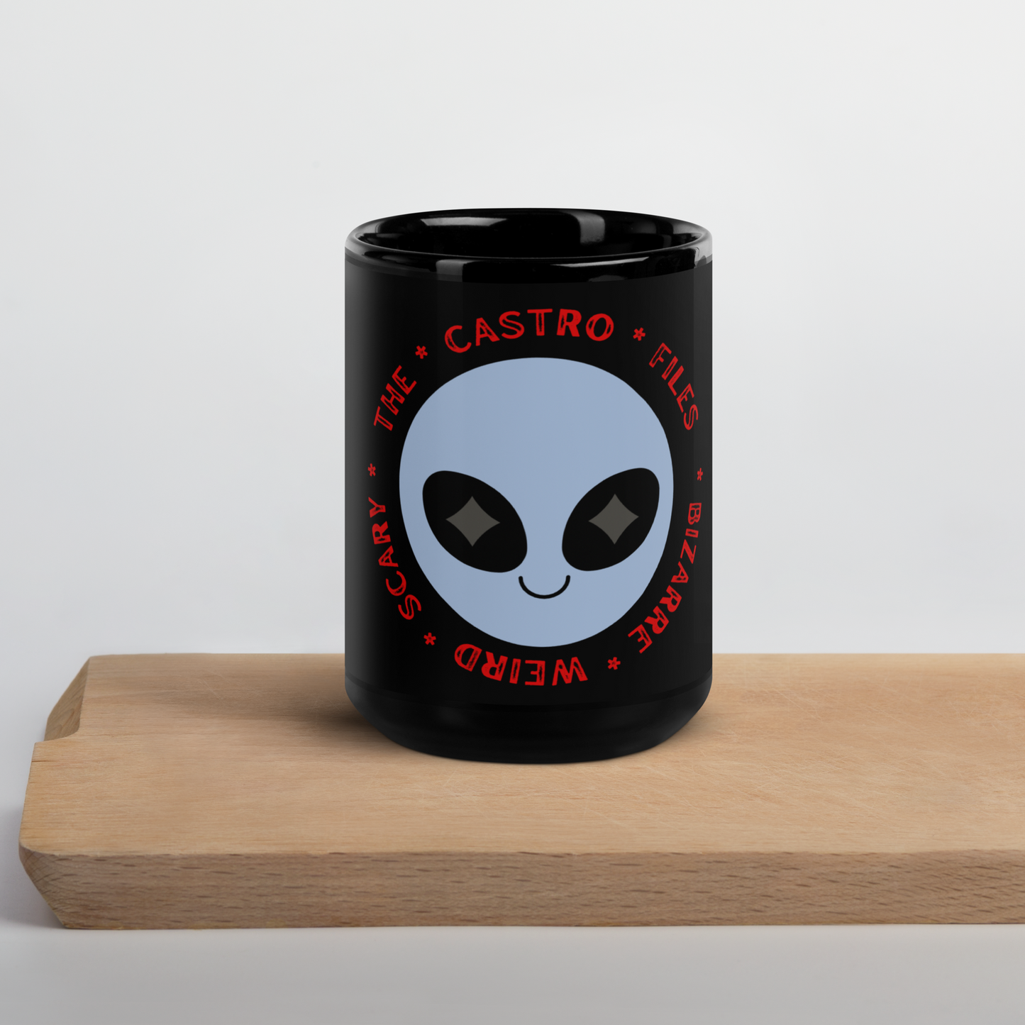 Castro Files Black Glossy Mug